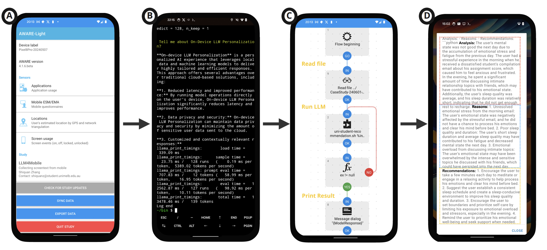 Teaser of on-device LLM personalization with smartphone sensing